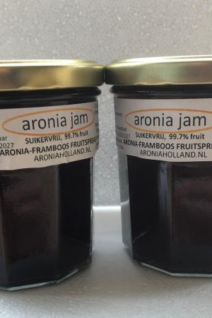 335g. Aronia framboos jam (suikervrij)