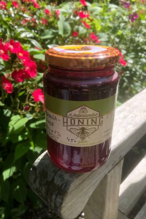 450g Rauwe rode Aronia-Linde honing
